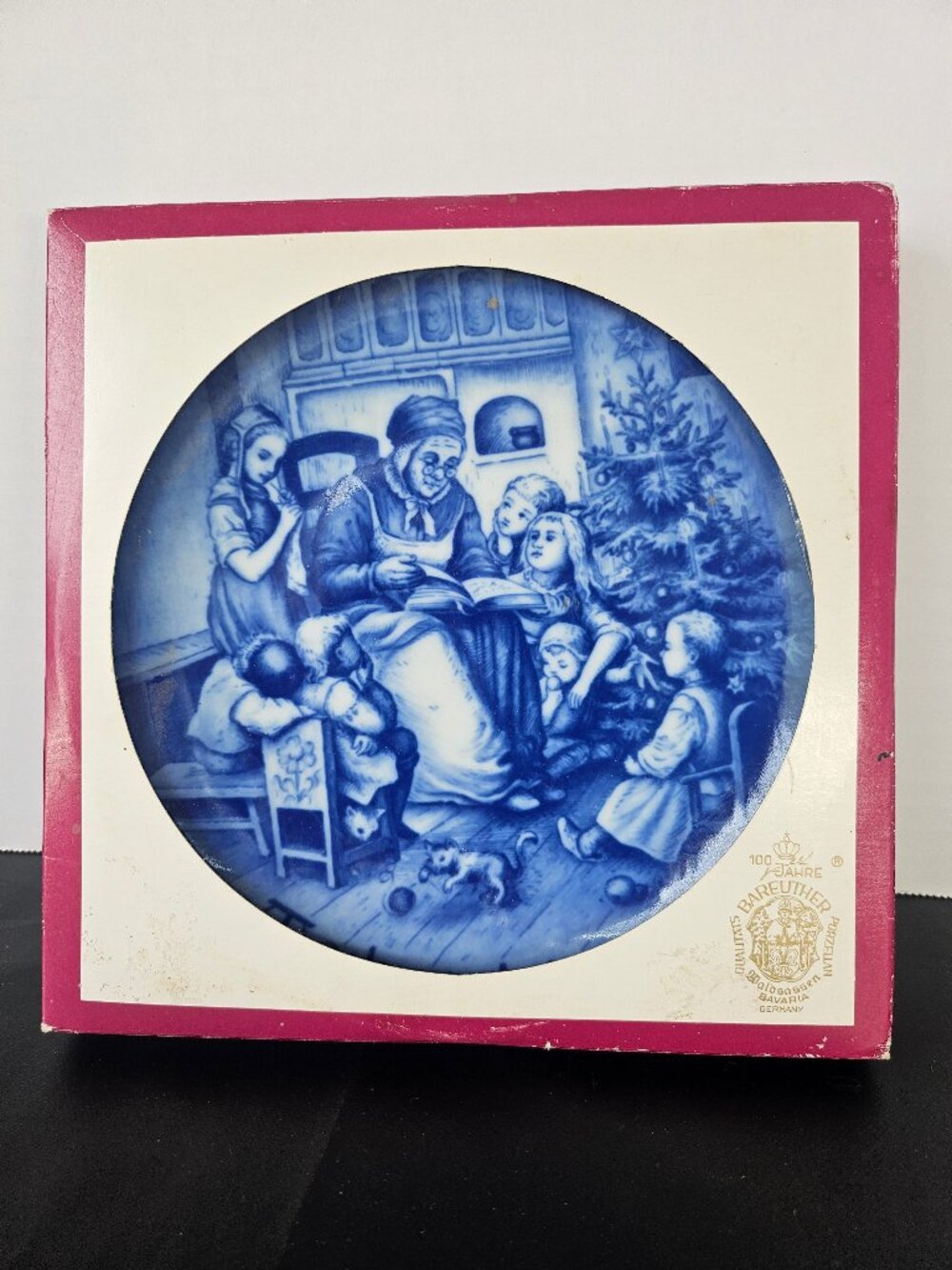 1977 Bareuther Waldsassen Christmas Plate Limited Edition Bavaria Germany